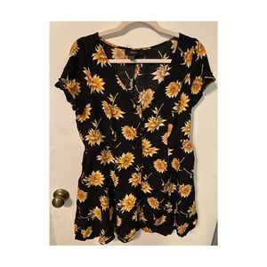 Black Sunflower dress with pockets